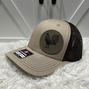 Gallo Giro Rooster laser engraved trucker Richardson 112 hat.